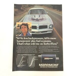 Vintage Pontiac Trans Am Print Ad Muscle Car Garage Display Racing Advertising